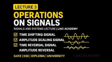 Signal System Operations | Time & Amplitude Shifting, Scaling, Reversal | Lecture 3