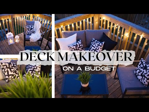 DECK MAKEOVER on a BUDGET! (Easy and Affordable Deck Styling and Decorating Idea)