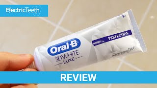 Teleurstelling Publiciteit Wissen Oral-B 3D White Luxe Perfection Toothpaste Review - YouTube