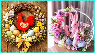 Celebrity Elegant Spring Easter Decorations | DIY Bunny Floral Wreath & Table Centerpiece Wealth