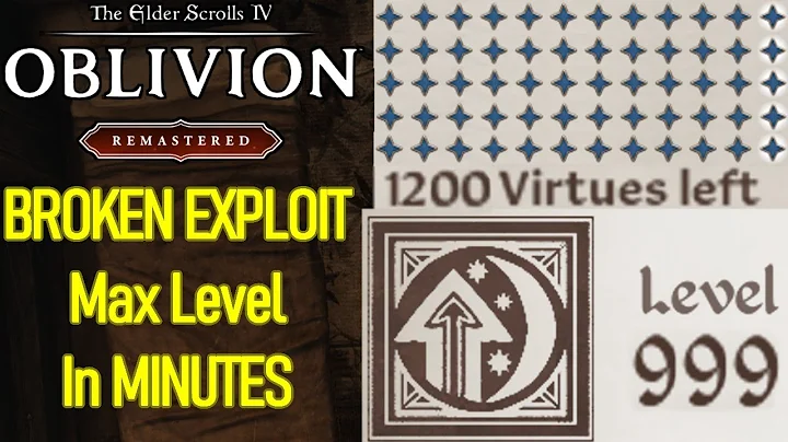 BROKEN LEVEL UP GLITCH, max level in LITERAL MINUTES, easy leveling exploit in Oblivion Remastered