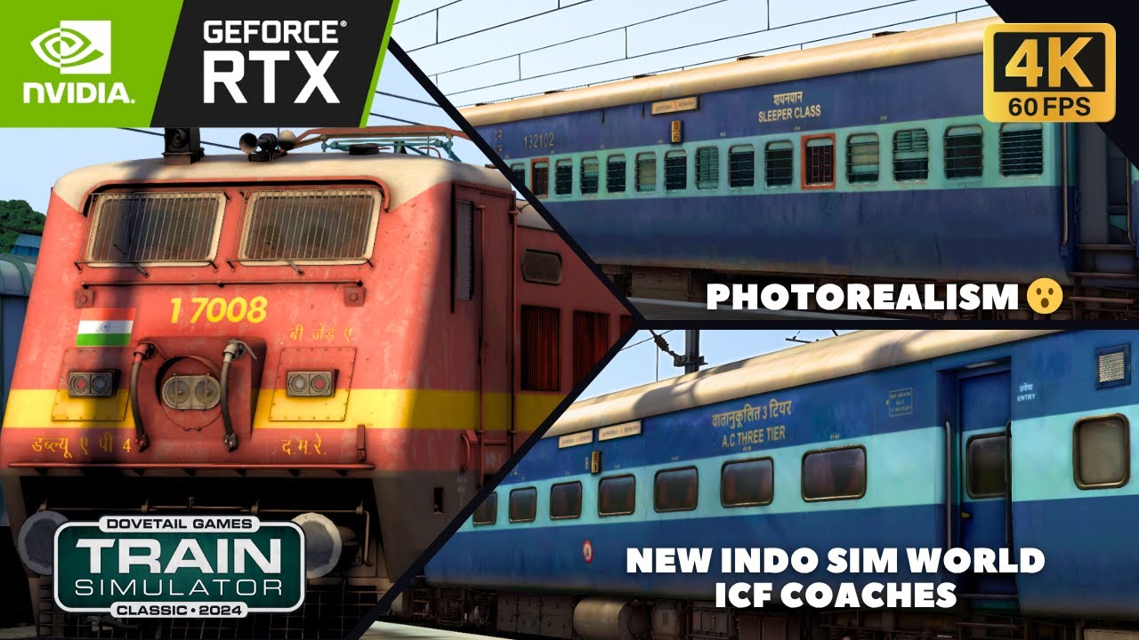 Indian Train Simulator Full Journey | Realistic ICF Blue Coaches Experience