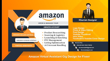 Amazon Virtual Assistant Gig Design for Fiverr