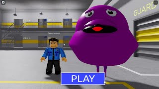 Escaping from a GRIMACE BARRY'S PRISON RUN! And BECAME a GRIMACE COP