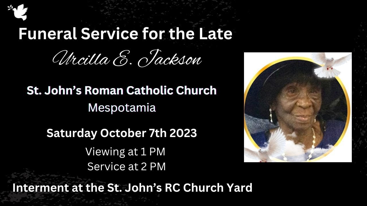 Urcilla E. Jackson - Funeral Service - YouTube