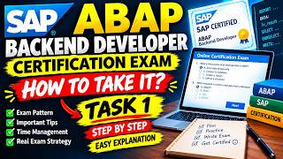 TASK 1 of SAP ABAP BACKEND DEVELOPER CERTIFICATION EXAM #sap #exam #backend