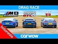 BMW M8 vs Nissan GT-R vs Ferrari V12 - DRAG RACE!