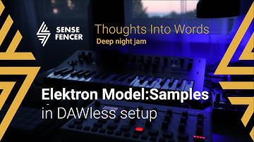 Model:Samples in my DAWless setup. "Thoughts Into Words" Sense Fencer (deep night jam)  (EN subs)
