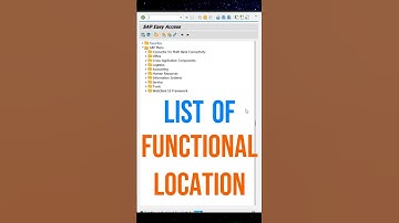 IL05 T-code | Functional Location List | SAP PM | SAP S/4HANA Tutorial
