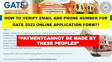 GATE 2023!!PAYMENT WILL NOT BE ACCEPTED IF YOU DIDN