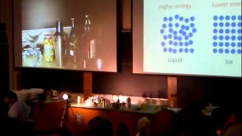 Martini during physics lecture