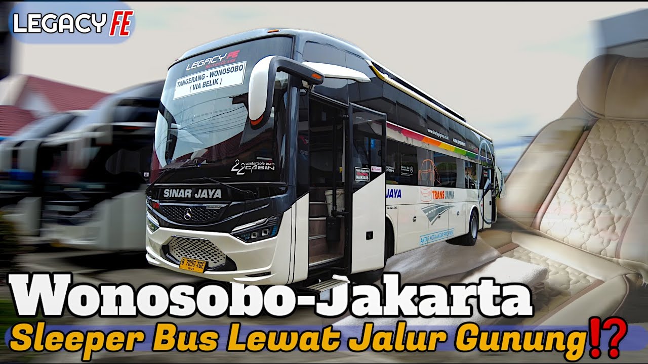 Sensasi Naik Suites Class Di Jalan Berkelok‼️Trip Wonosobo Jakarta Whith SINAR JAYA Suites Class