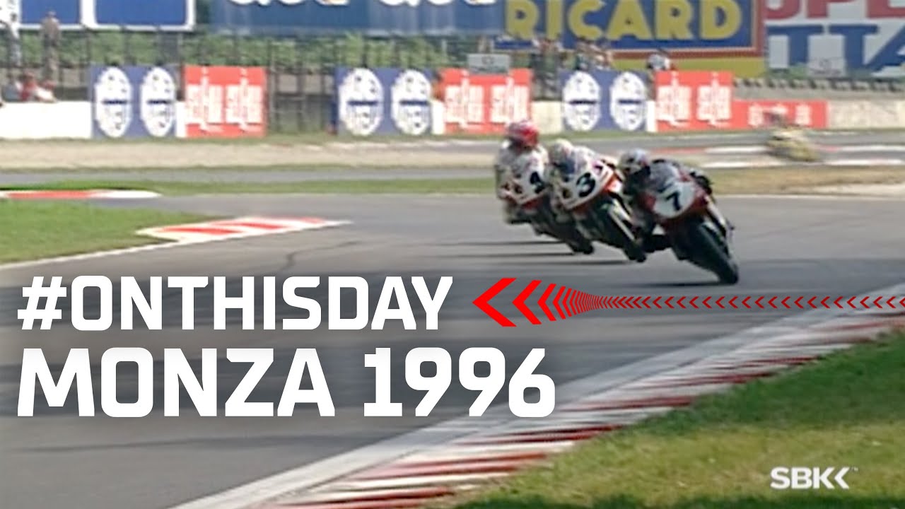 Chili wins Race 2 on a RUN TO THE LINE at Monza in 1996 OnThisDay