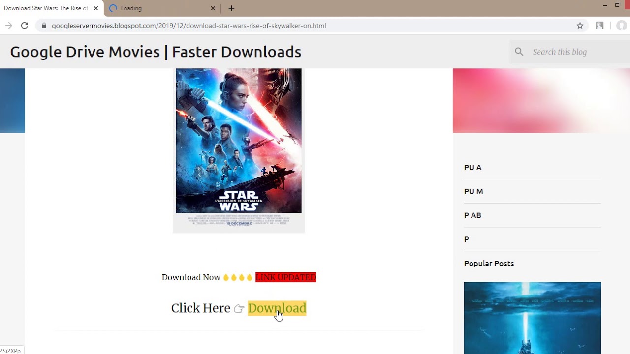 Download Download Star Wars: The Rise of Skywalker On Google Drive Server