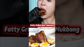 Fatty Grilled Beef #shorts #trending #viral #Mukbang #ASMRFood #GrilledBeef #Foodie #MeatLovers #fyp
