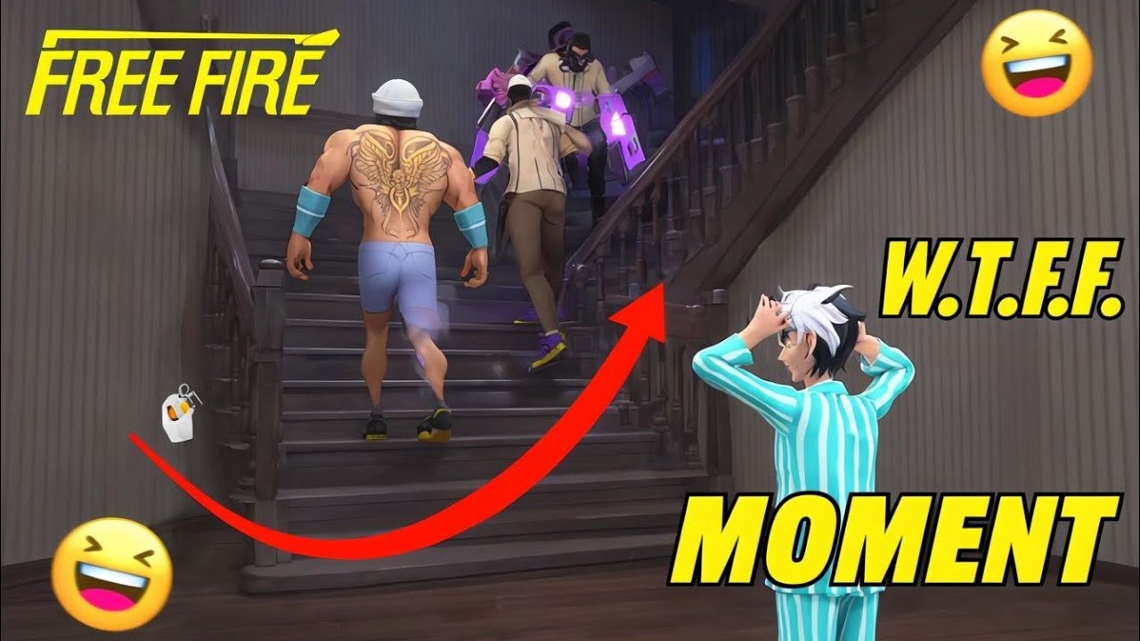 free fire funny moment😂😂🤣. WTF moment in free fire.. #freefire # ...