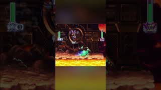 Vs Magma Dragoon - Mega Man X4 - X #ps1 #megaman #nodamage
