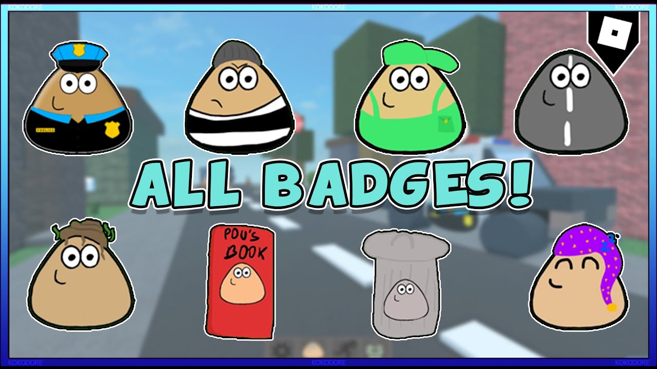 How to get the MAN FACE POU BADGE in FIND THE POU