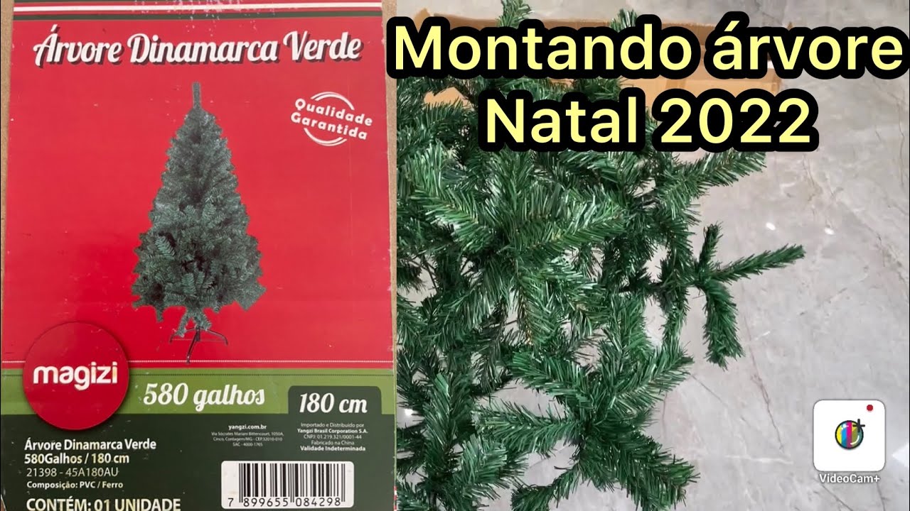 Árvore de Natal Dinamarca Verde 180cm 580 Galhos - Magizi