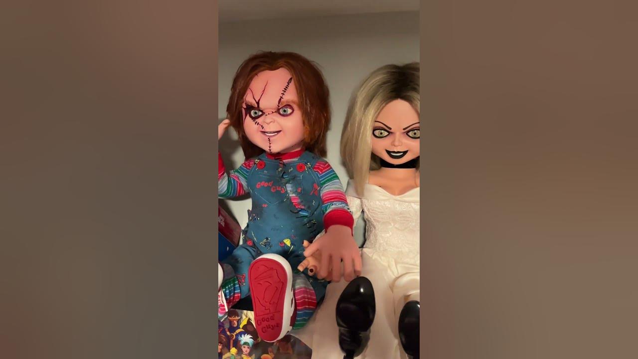 Life-size Chucky and Tiffany from Trick or Treat Studios! #childsplay #chucky #tiffany #shorts
