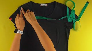 💥✅ A cheap t-shirt was converted into a luxurious blouse in 10 minutes