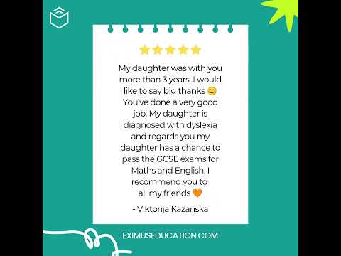 Here's Viktorija, sharing her journey with Eximus Education.#eximuseducation #GCSESuccess