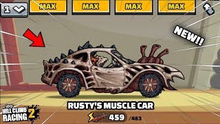 Hill Climb Racing 2 - 🤩NEW PAINT!! RUSTY'S MUSCLE CAR GAMEPLAY & CHALLENGES FOR YOU!! screenshot 3