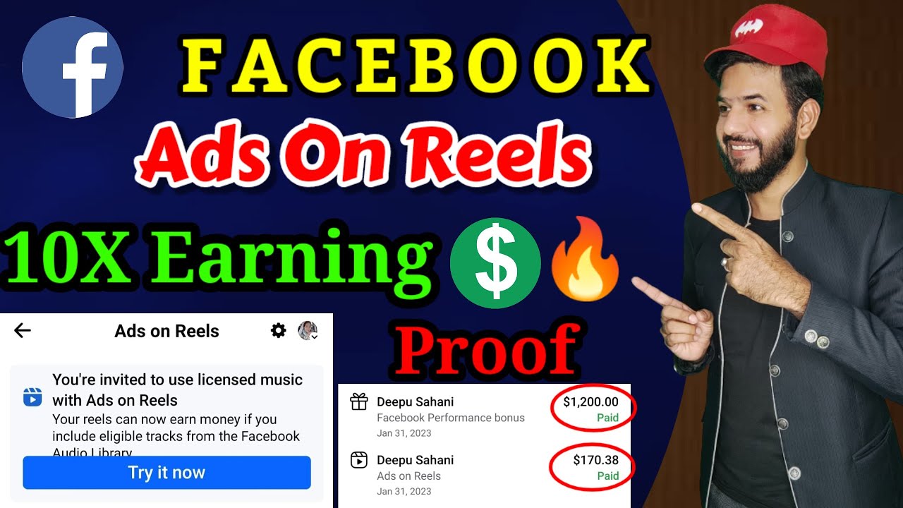 Facebook ads on reels 10x earning You are invited to use licence music