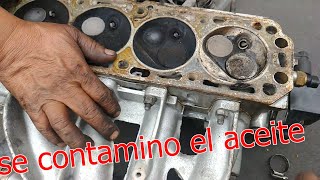 paso agua al aceite? aceite contaminado con agua en motor chevy 1.6 parte 1