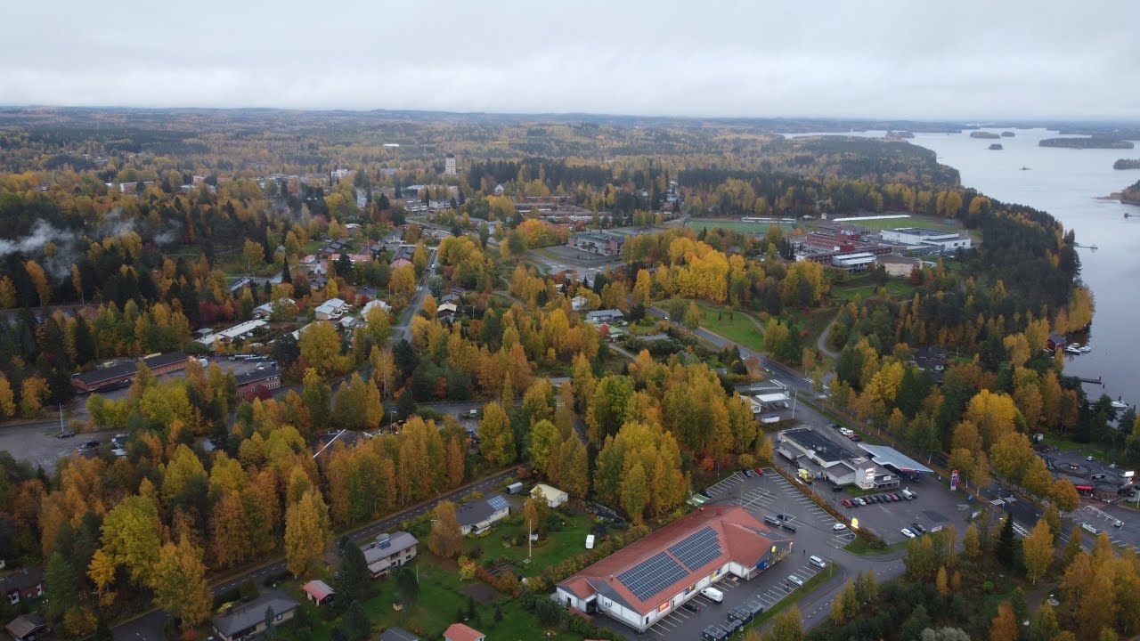 Leppävirta (Drone ilmakuvaa)
