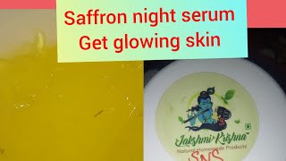 saffron night serum