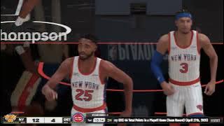 NBA 2K25 (Next Gen) - (EC Quarterfinals) New York Knicks vs Detroit Pistons Game 6