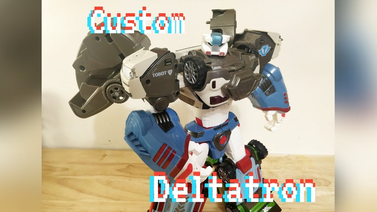 Custom Tobot Deltatron head and wings - YouTube