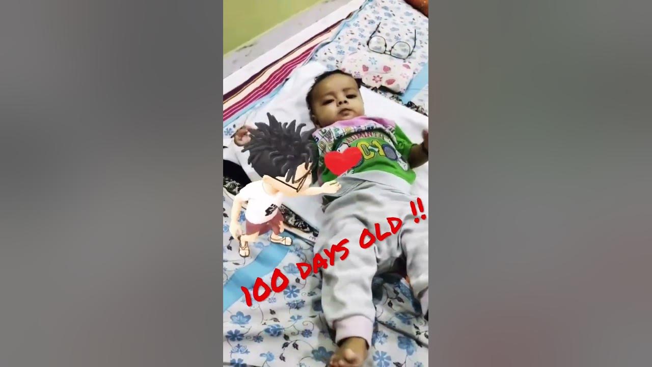 100 days old baby !! babyshorts like subscribe babyvideos 