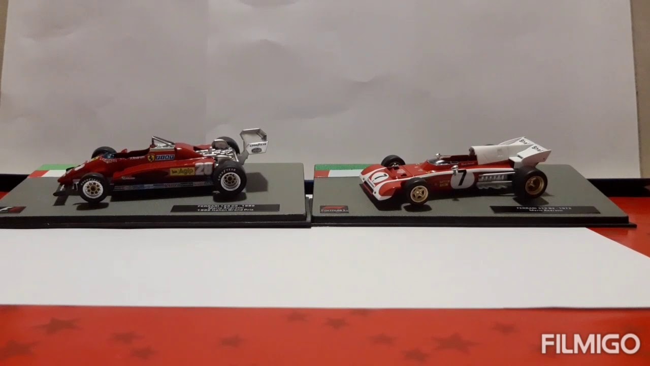 F1 AUTO COLLECTION FERRARI 126C2 VS FERRARI 312B2 MARIO ANDRETTI 10 ANNI FERRARI!!!!!!!!