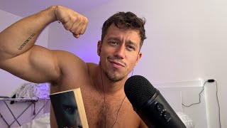 ASMR | Your Librarian Flirts With You And Shows Off His Biceps (male whisper)