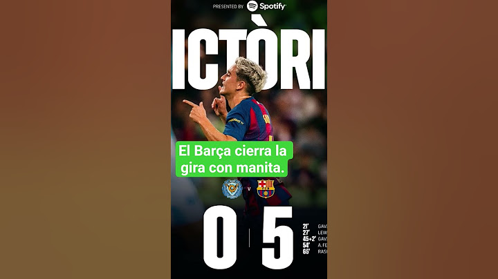 El Barça golea#futbol#information#fcbarcelona#result#goleada#amistoso