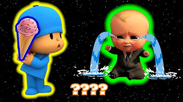 Pocoyo Its Mine and Boss Baby Crying Sound Variations in 50 Seconds