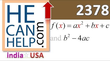 2378 {HECANHELP.COM USA} QAUDRATIC FUNCTIONS GRAPH X- INTERCEPTS GEORGE MATHEW