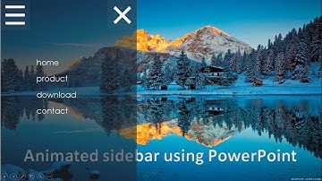 Sidebar Navigation Menu | How to Create in Powerpoint (2021)