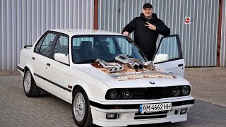 Идеальный BMW E30. Установка обвеса M Technic 2, ДРИФТ, полировка дисков.