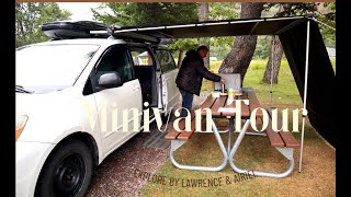 Full MINIVAN Camper Tour  Toyota Sienna conversion | Solar Panel | Stove| Energizer Battery