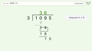 Information Long Division Problem 1095/3: Step-by-Step Video Solution News