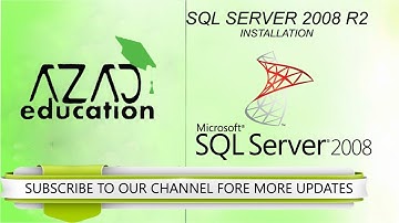 SQL Server 2008 r2 installation