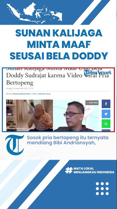 Sunan Kalijaga Minta Maaf Usai Bela Doddy Sudrajat karena Video Viral Pria Bertopeng