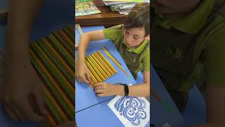 Art Club at Pui O with Lantau artist Luna Qiuyue.  #lantauisland  #LISisthebest #artclub
