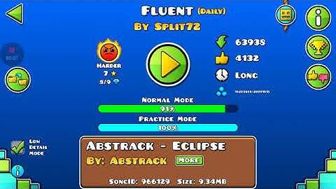 [Daily Level #1] Fluent By Split72 100% Geometry Dash