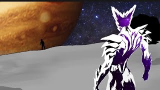 Saitama vs Cosmic Garou on Jupiter's Moon! | One punch man Chapter 167 fan animation