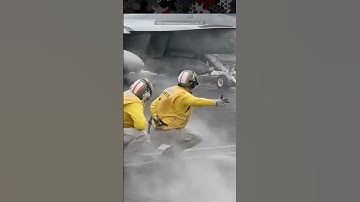 F/A-18 Super Hornet Launch From an Aircraft Carrier