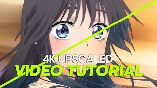 The secret to make 4k anime edits using Topaz Ai (Topaz + After Effects)